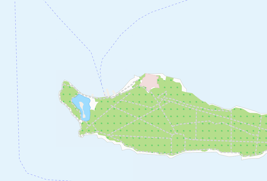 Île SainteMarguerite Stadtplan mit Luftbild und Hotels von Südfrankreich