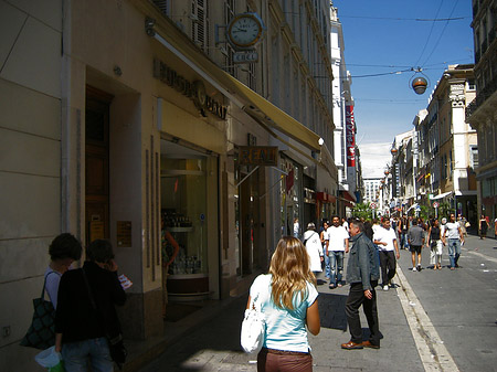 Einkaufsstraße in Marseille Fotos