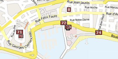 Cannes Südfrankreich Stadtplan