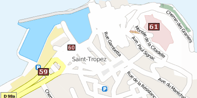 Stadtplan Saint-Tropez